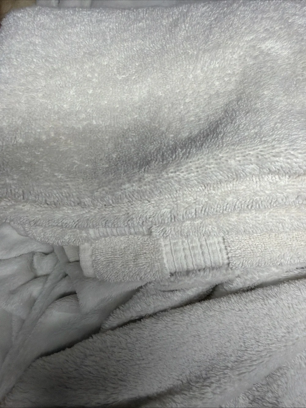 Purely Indulgent 100% Cotton White Towel - Plush Texture 30”x53”